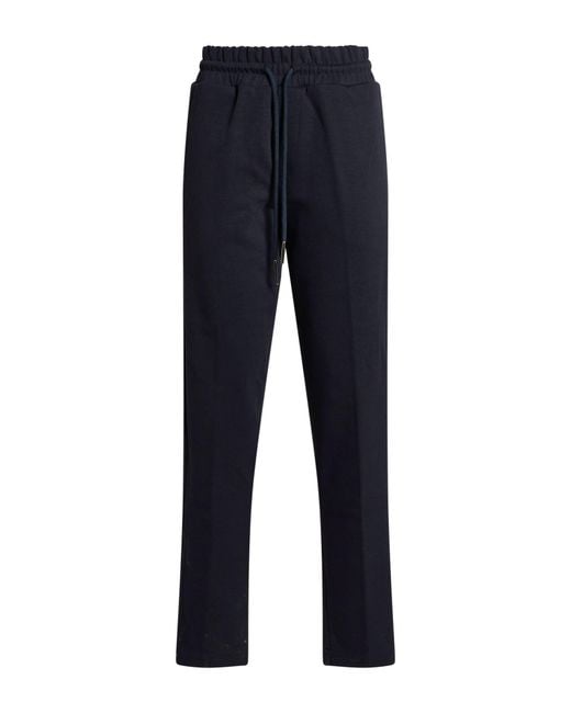Cooperativa Pescatori Posillipo Blue Midnight Pants Polyester, Cotton, Polyamide for men