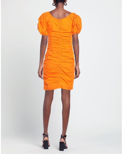 Ganni Orange Mini Dress