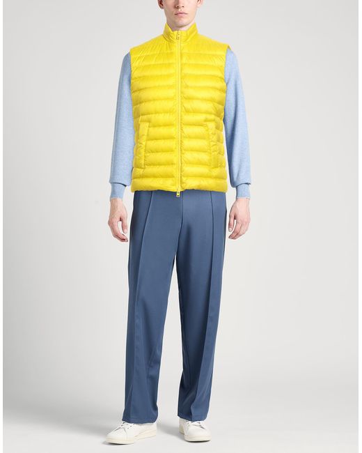 Herno Yellow Globe Vest Polyamide for men