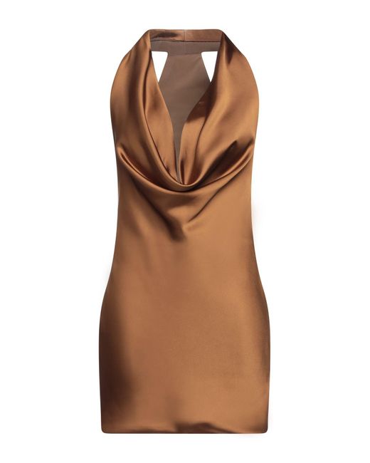 Norma Kamali Brown Mini Dress