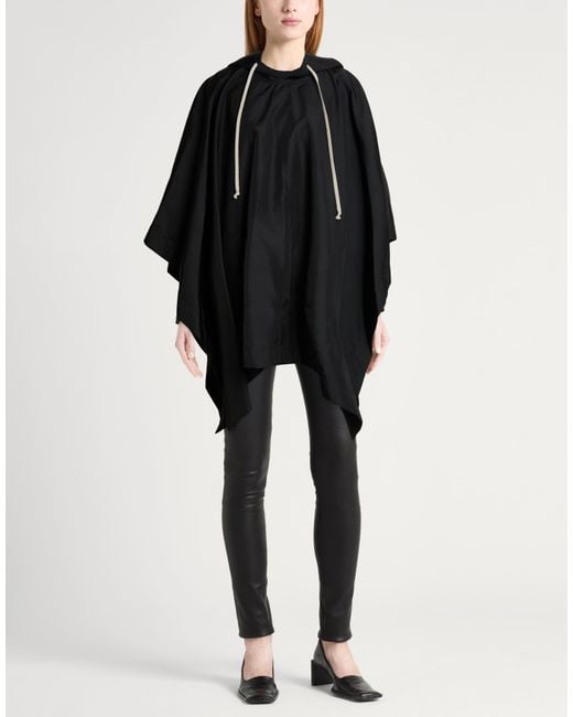 Rick Owens Black Cape Polyamide