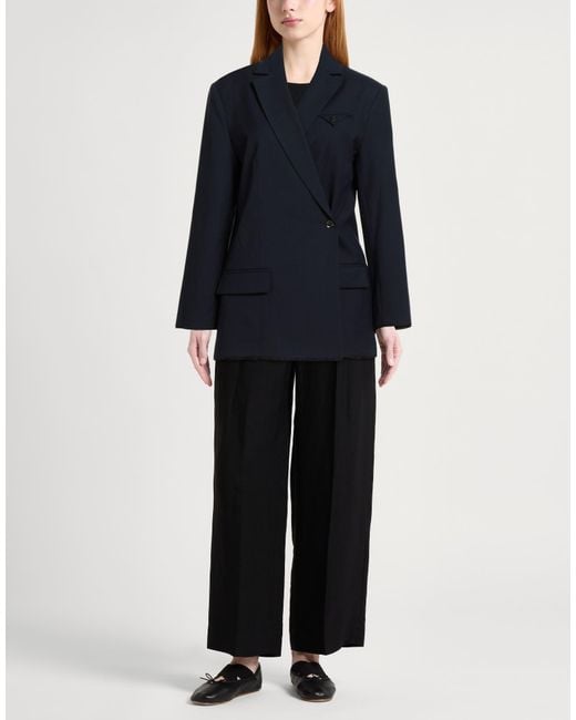 Pinko Blue Midnight Blazer Wool, Cotton