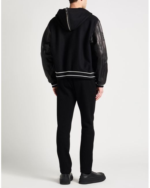 Givenchy Black Jacket Wool, Polyamide, Calfskin for men