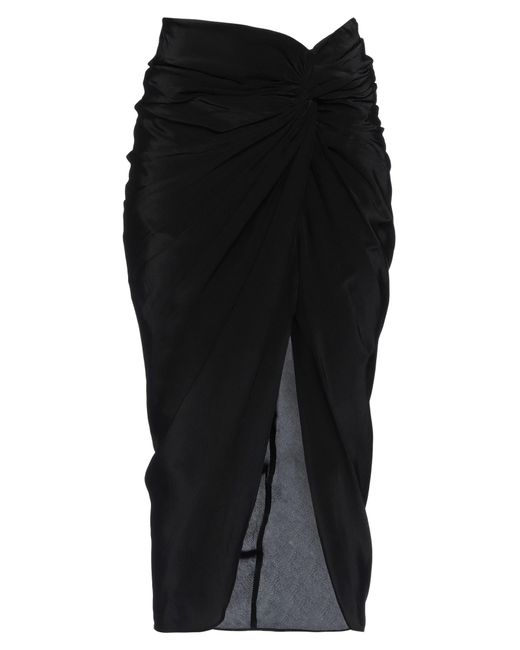 The Kooples Black Midi Skirt
