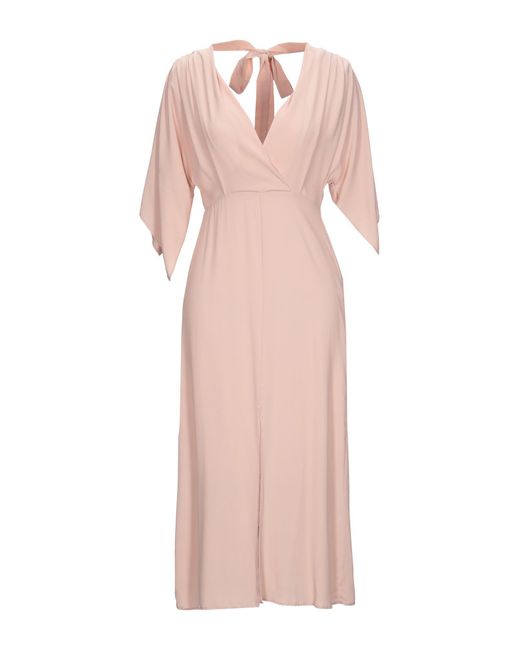 Semicouture Pink Midi Dress