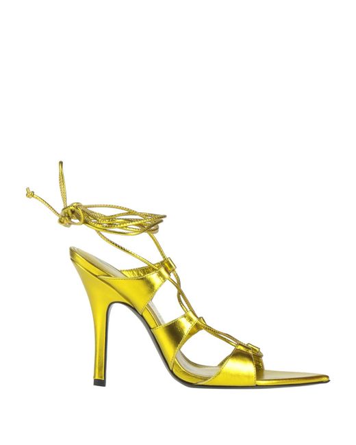The Attico Yellow Sandals