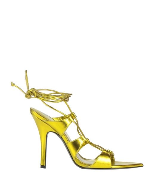 The Attico Yellow Sandals