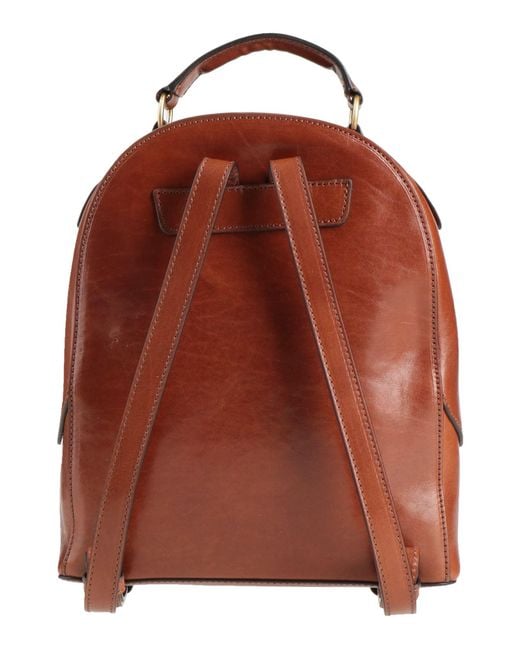 The Bridge Red Backpack Leather