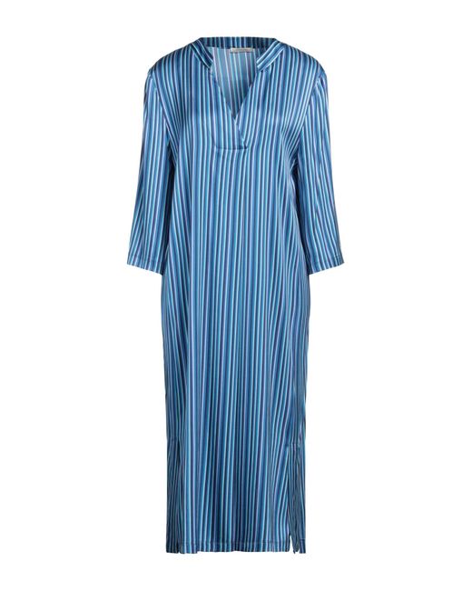 Via Masini 80 Blue Midi-Kleid