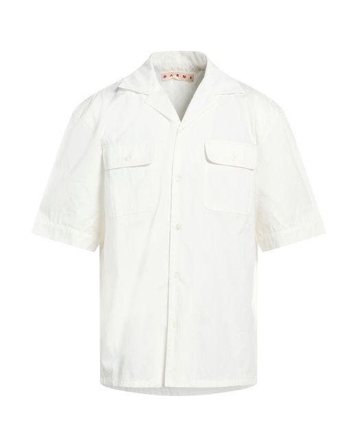 Marni White Shirt Cotton for men