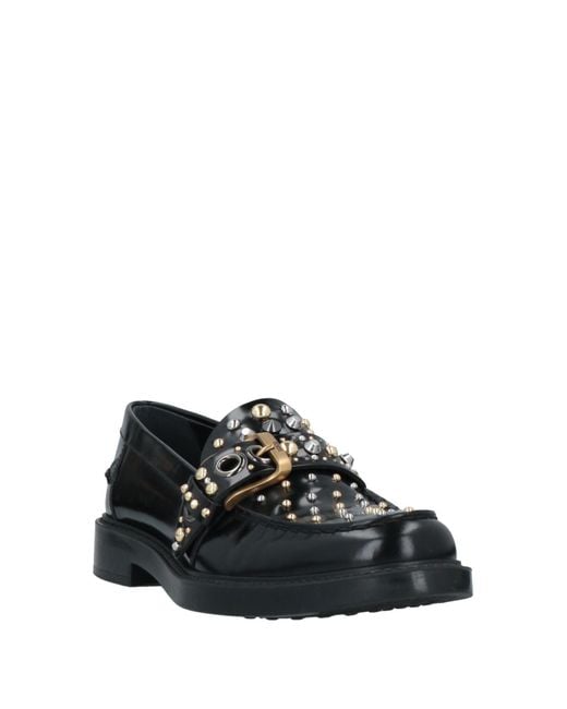 Tod's Black Loafers