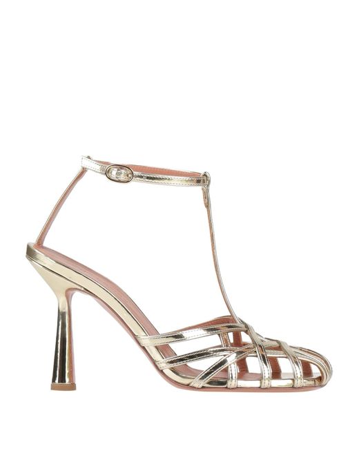 Aldo Castagna Metallic Sandals Leather