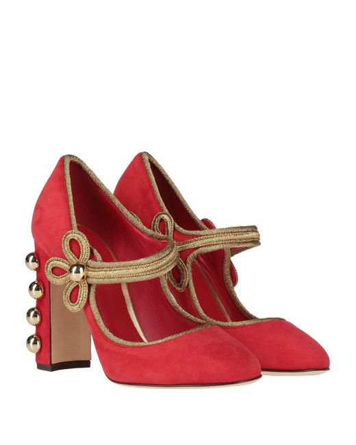Decolletes di Dolce & Gabbana in Red