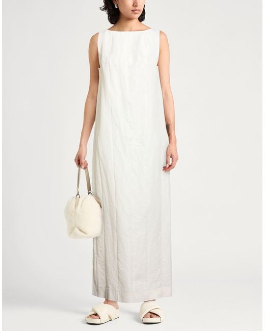 Khaite White Maxi Dresses