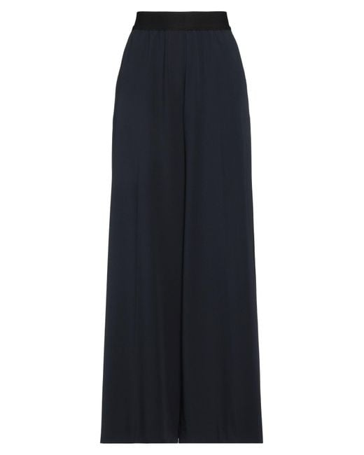 RUE DU BAC Blue Pants Polyester, Viscose, Elastane