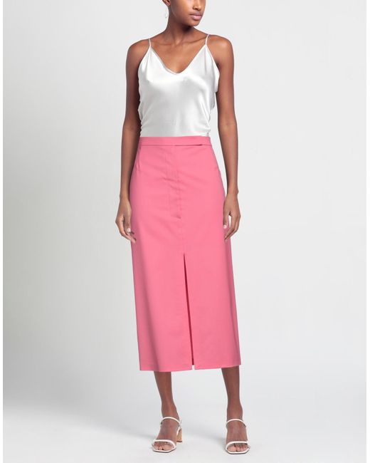 Pinko Pink Midi Skirt