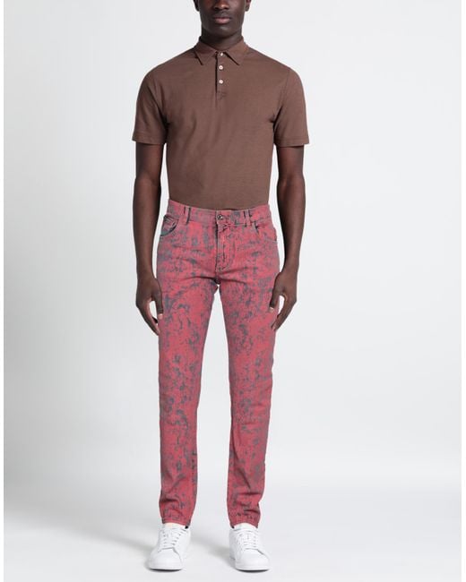 Pantaloni Jeans di Dolce & Gabbana in Red da Uomo