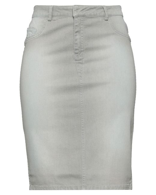 Marani Jeans Gray Denim Skirt