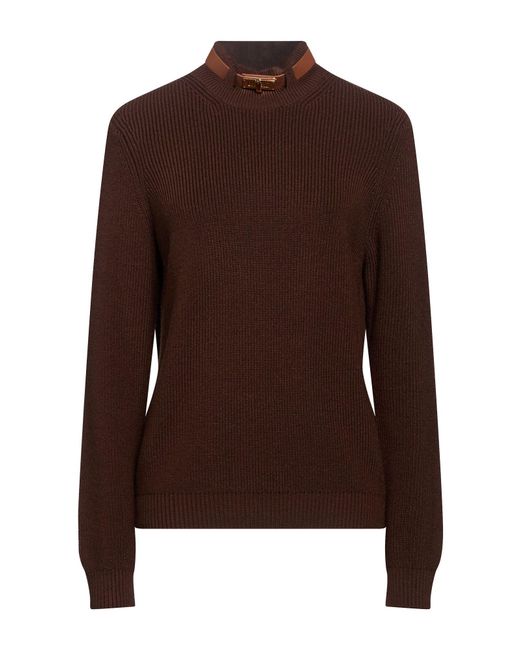 Elisabetta Franchi Brown Turtlenecks