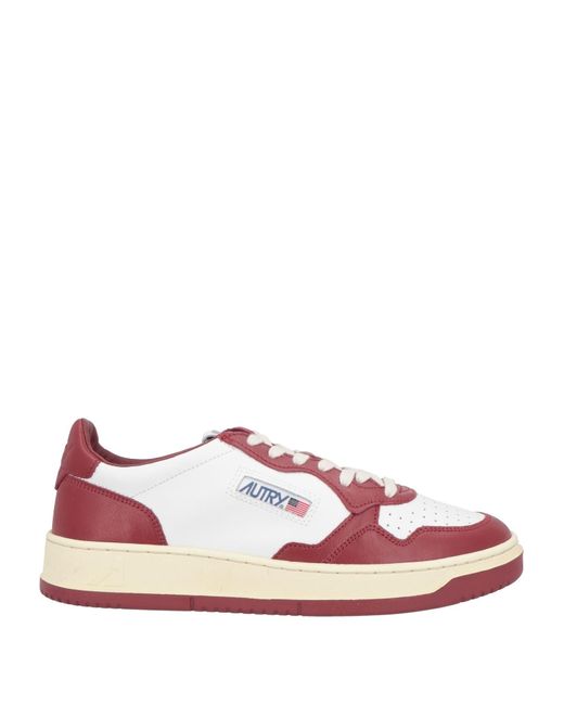 Autry Pink Burgundy Sneakers Leather for men