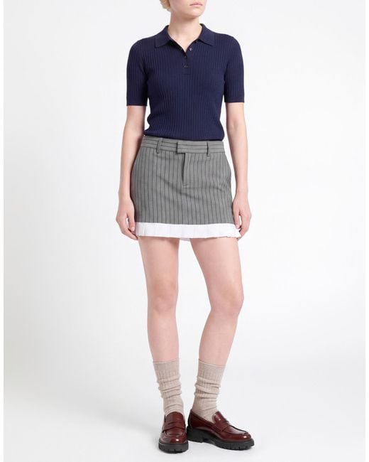 Minigonna di Philippe Model in Gray