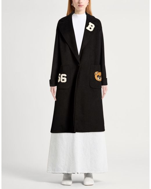 Berna Black Coat Polyester, Viscose