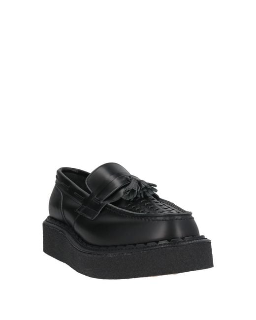 COMME des GARÇONS x GEORGE COX Black Loafers Leather for men