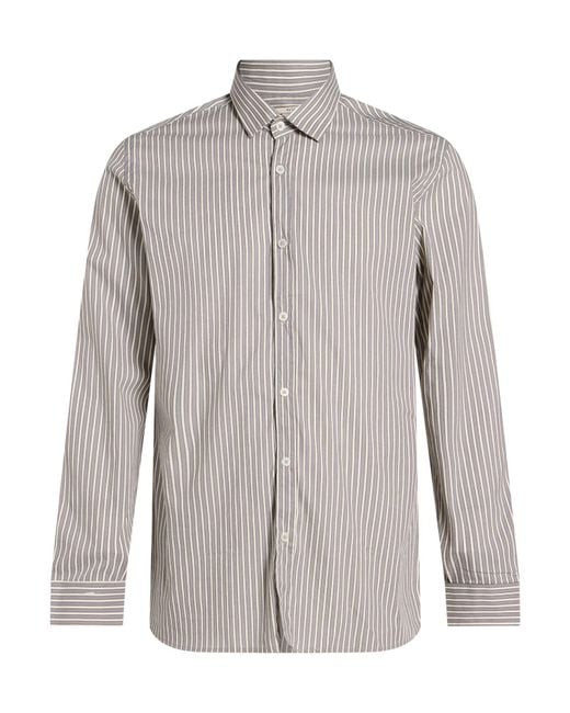 Messagerie Gray Shirt Cotton, Polyamide, Elastane for men