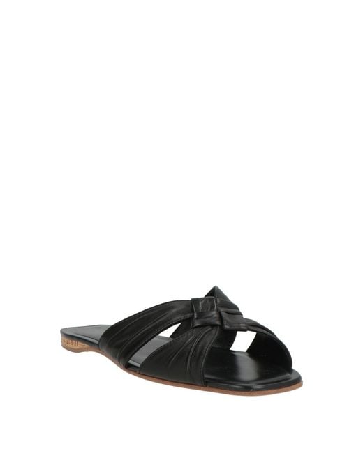 The Row Black Sandals