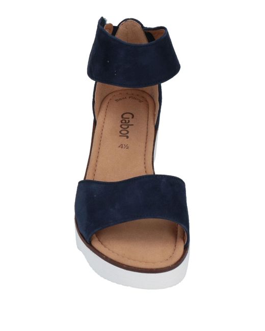 Gabor Blue Sandals Soft Leather