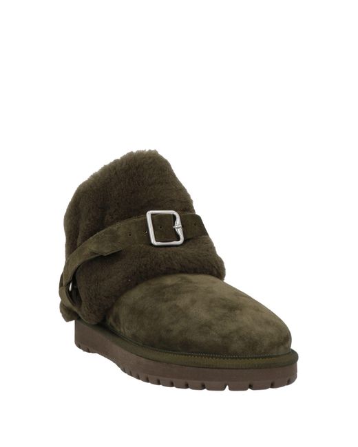 Burberry Brown Dark Ankle Boots Sheepskin, Calfskin, Cotton, Viscose for men