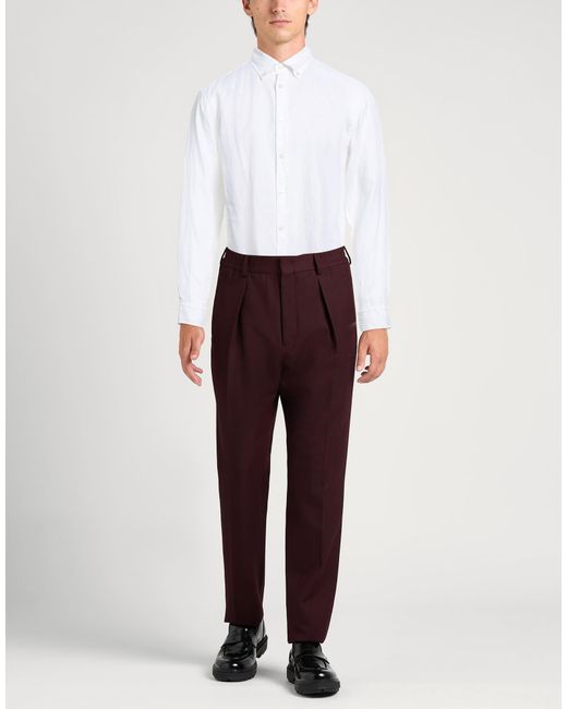 Boss White Ivory Shirt Linen for men
