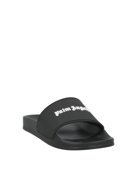 Palm Angels Black Sandals Rubber