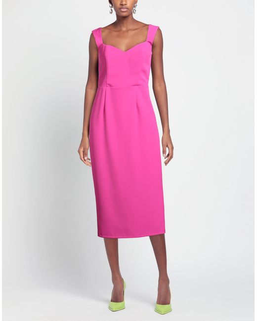ACTUALEE Pink Midi-Kleid