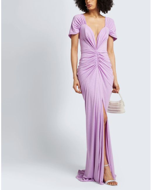 Rhea Costa Purple Maxi Dress