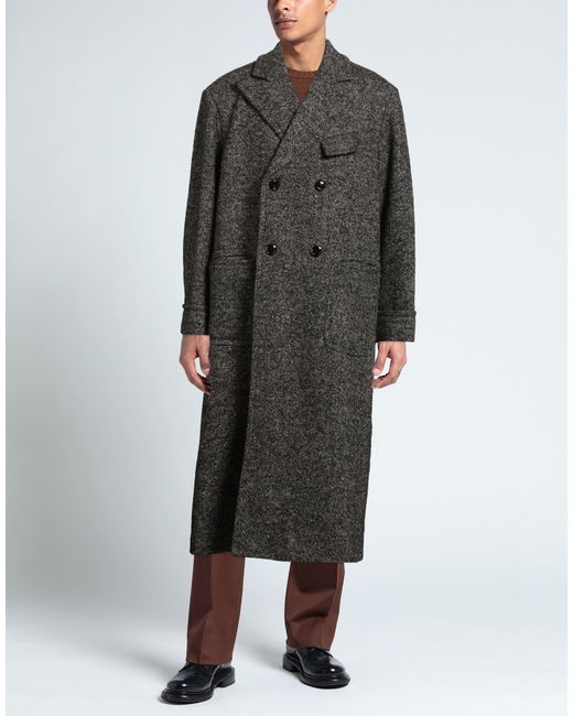4SDESIGNS Gray Coat for men