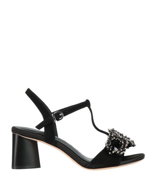 Luciano Barachini Black Sandals Leather