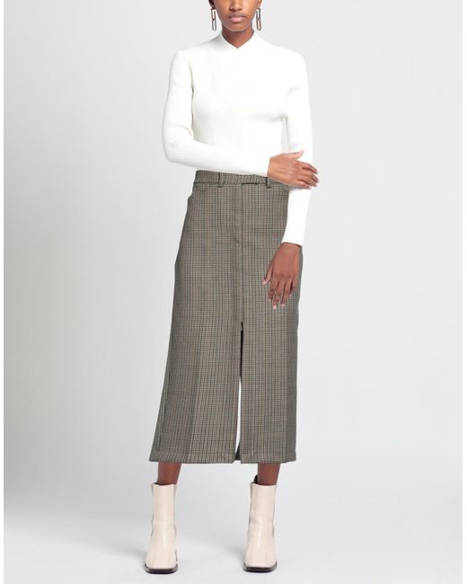 N°21 Gray Midi Skirt