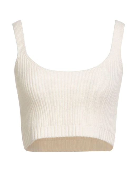 Haveone White Ivory Top Viscose, Polyester, Polyamide