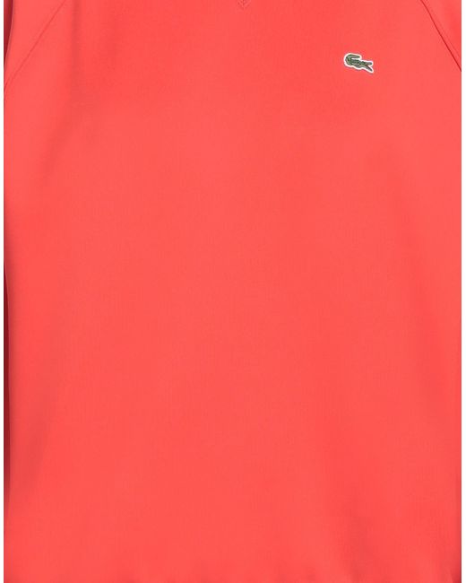 Sweat-shirt Lacoste en coloris Red