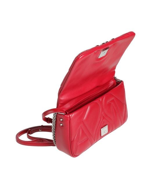 McQueen Red Handbags