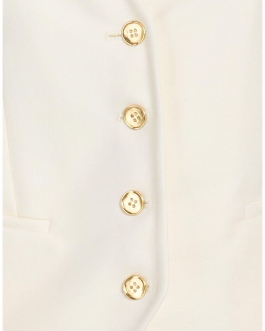 PT Torino White Tailored Vests