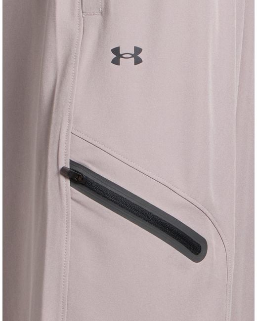 Under Armour Purple Pants Polyester, Elastane