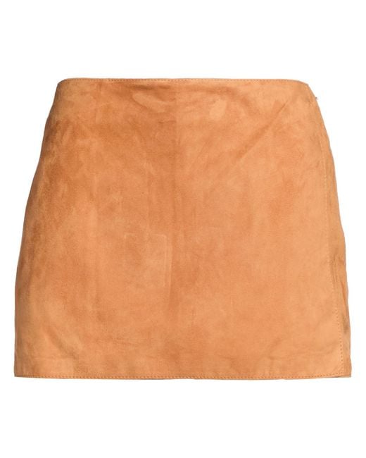 Ermanno Scervino Orange Shorts & Bermuda Shorts Sheepskin