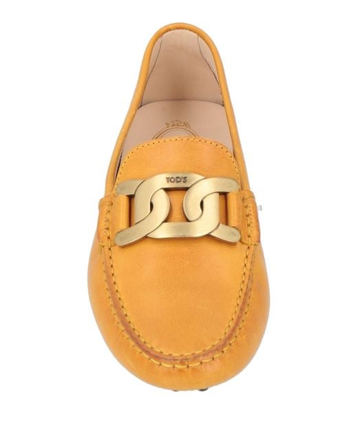 Tod's Orange Loafers