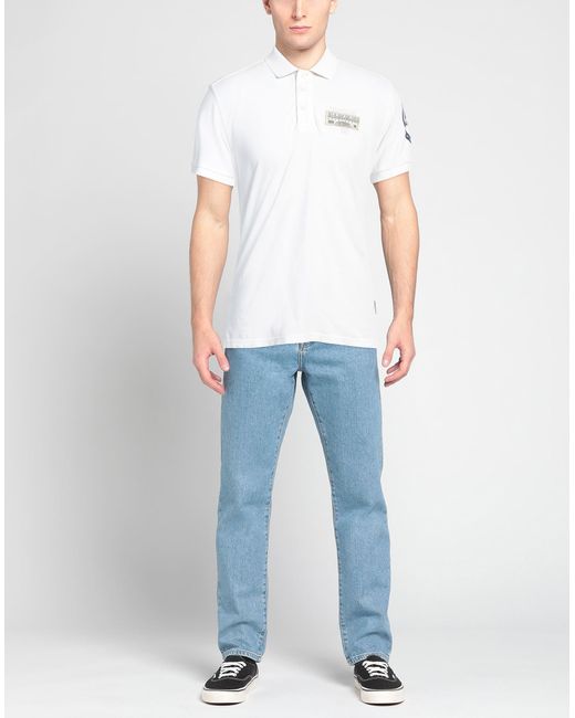 Napapijri White Polo Shirt for men