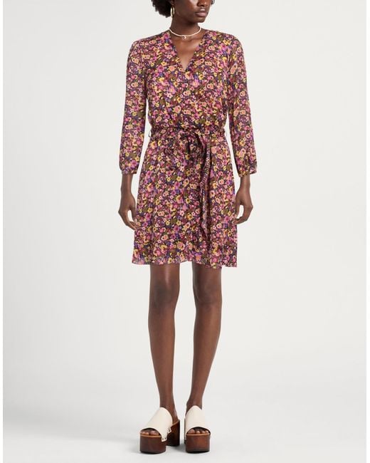 Liu Jo Red Mini Dress Viscose, Metal