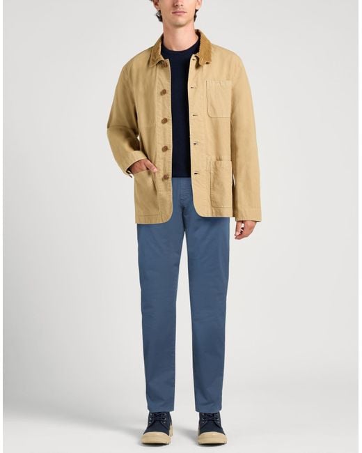 Barbour Blue Pants Cotton, Elastane for men