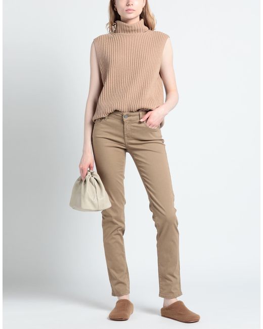 Jacob Cohen Natural Pants Cotton, Elastane