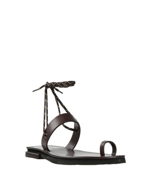 Dries Van Noten White Thong Sandals